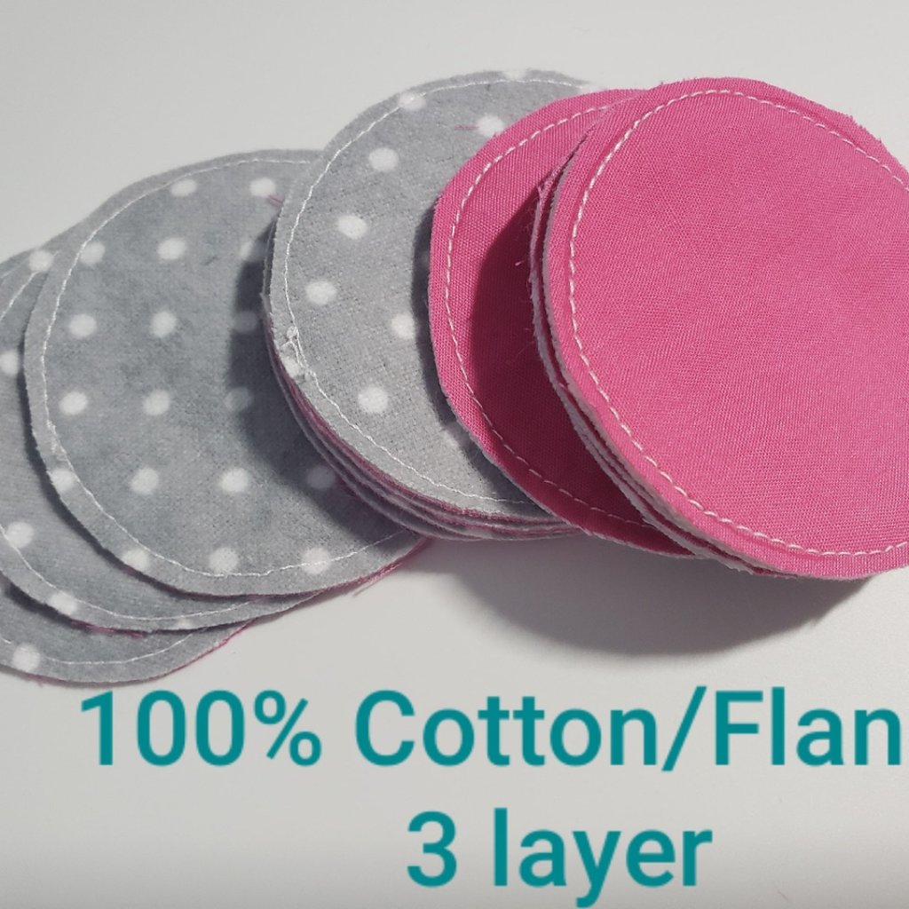 12 Reusable Makeup Remover Pads Washible Rounds